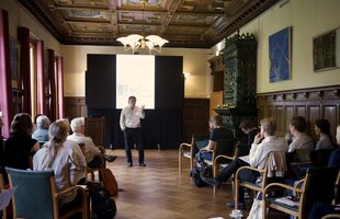Paul Russell in conference room